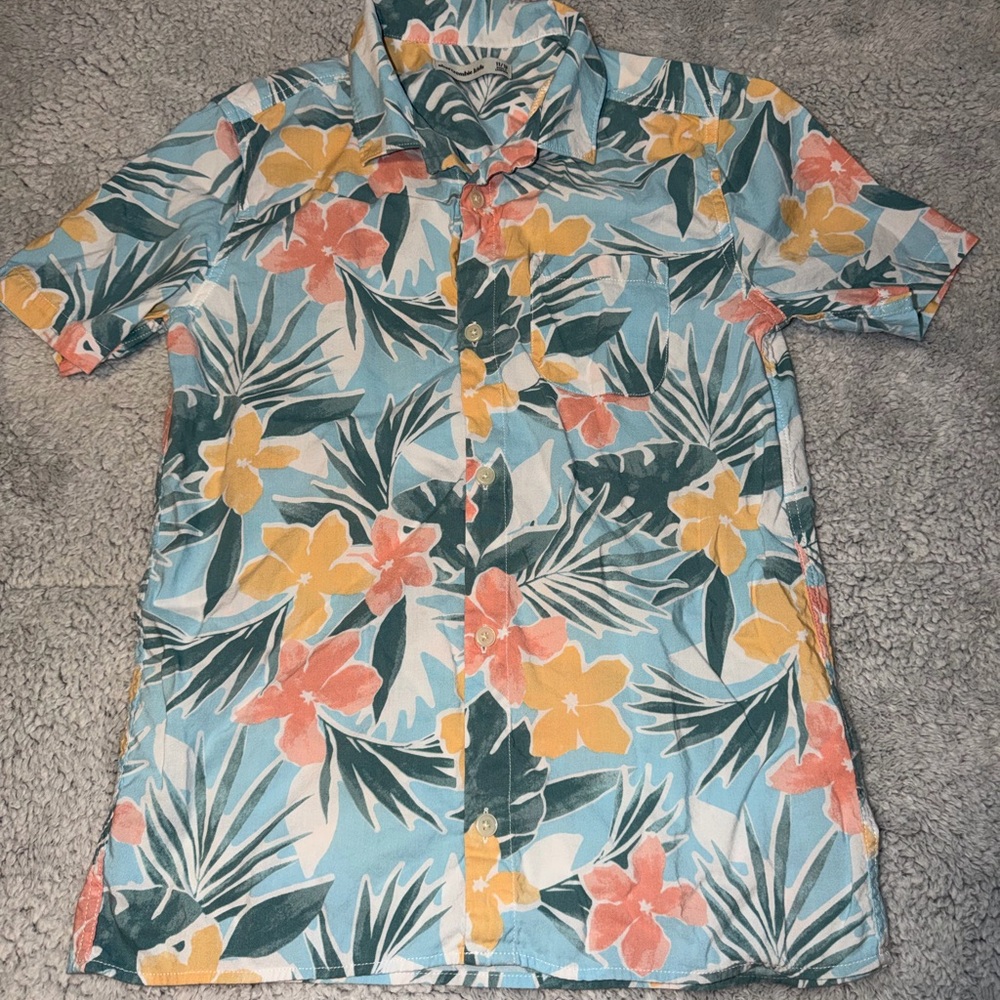 Boys Abercrombie Kids Tropical Shirt - size 11/12